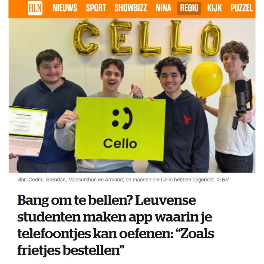 Cello in Het Laatste Nieuws
